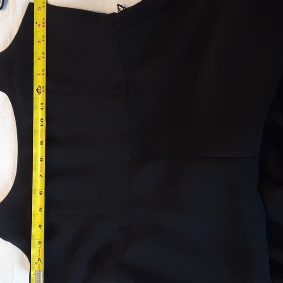 Banana Republic black wide leg sleeveless belted jumpsuit with pockets, back zip - Picture 6 of 8